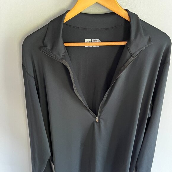 MEC Men's XL Long Sleeve Light Weight 1/2 Zip Black - Picture 8 of 9